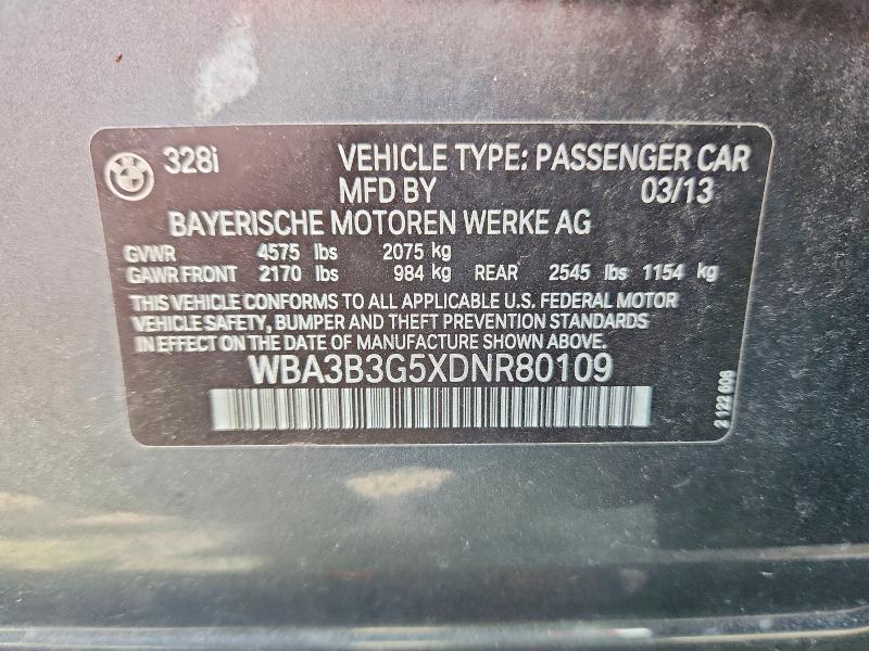 Aukcja sprzedaży 2013 Bmw 328, vin: WBA3B3G5XDNR80109, numer aukcji: 68300466