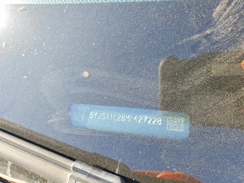 Aukcja sprzedaży 2021 Tesla Model S, vin: 5YJSA1E28MF427228, numer aukcji: 66852286
