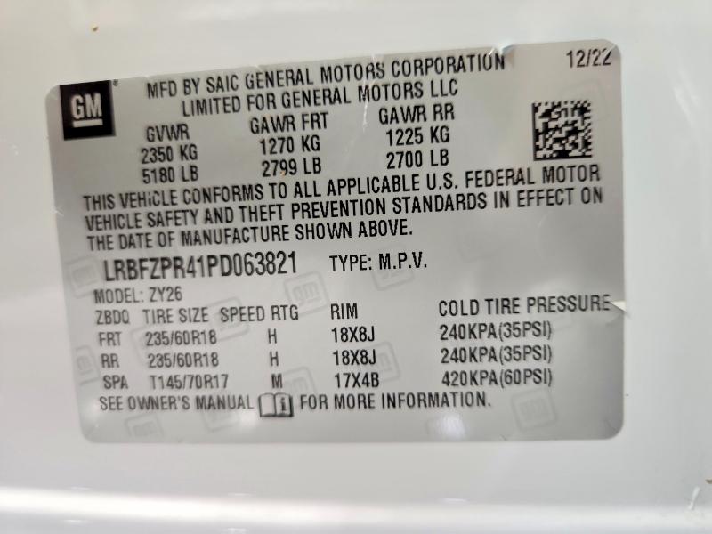 Aukcja sprzedaży 2023 Buick Envision, vin: LRBFZPR41PD063821, numer aukcji: 67788946