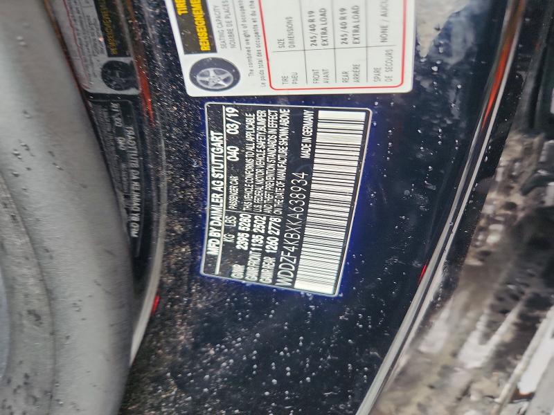 Продаж на аукціоні авто 2019 Mercedes-benz E, vin: WDDZF4KBXKA638934, номер лоту: 68938896