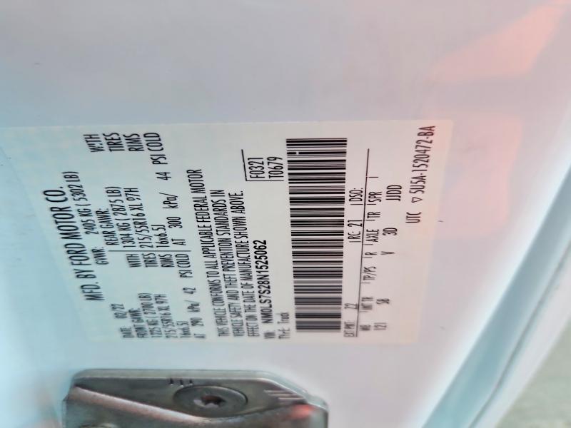 67545216 :رقم المزاد ، NM0LS7S28N1525062 vin ، 2022 Ford Transit Connect مزاد بيع