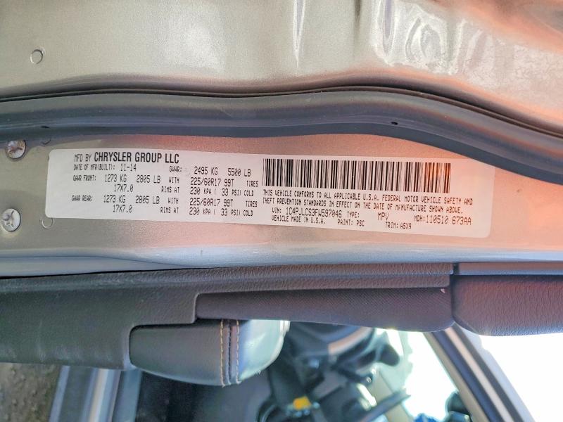 70241096 :رقم المزاد ، 1C4PJLCS3FW597046 vin ، 2015 Jeep Cherokee مزاد بيع