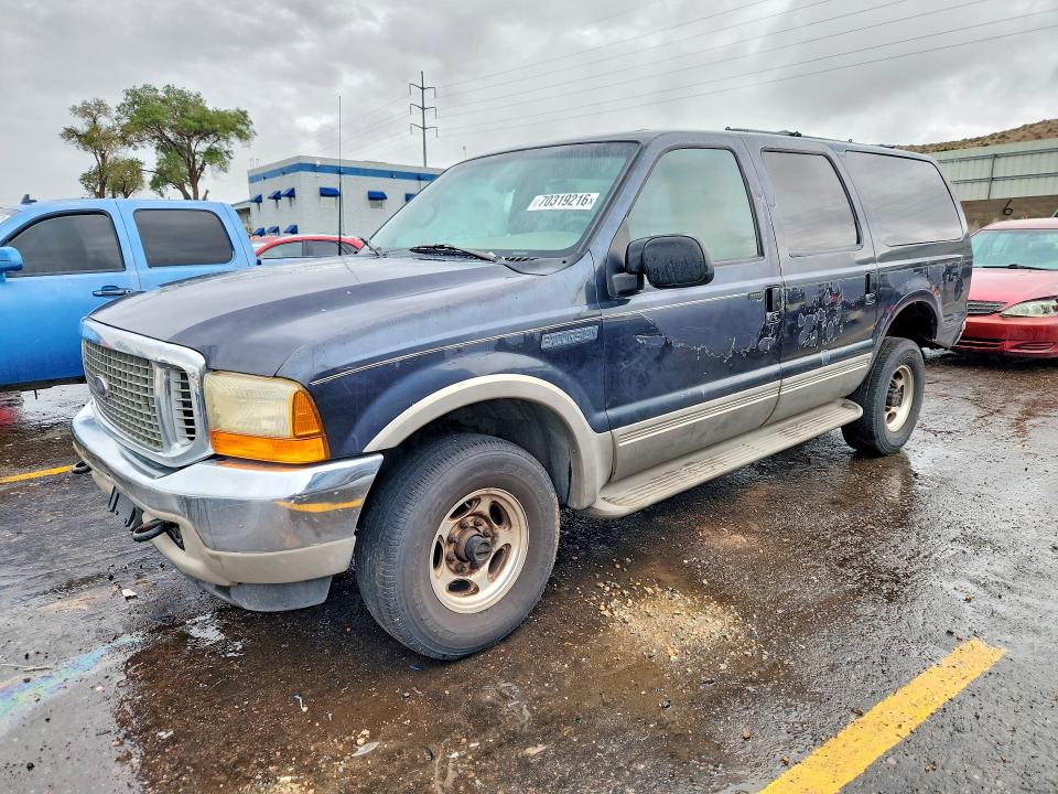 2001 Ford Excursion მანქანა იყიდება აუქციონზე, vin: 1FMNU43S71EC18614, აუქციონის ნომერი: 70319216
