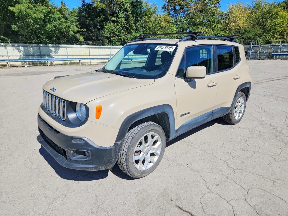 Aukcja sprzedaży 2016 Jeep Renegade, vin: ZACCJBBT4GPE34908, numer aukcji: 70428516