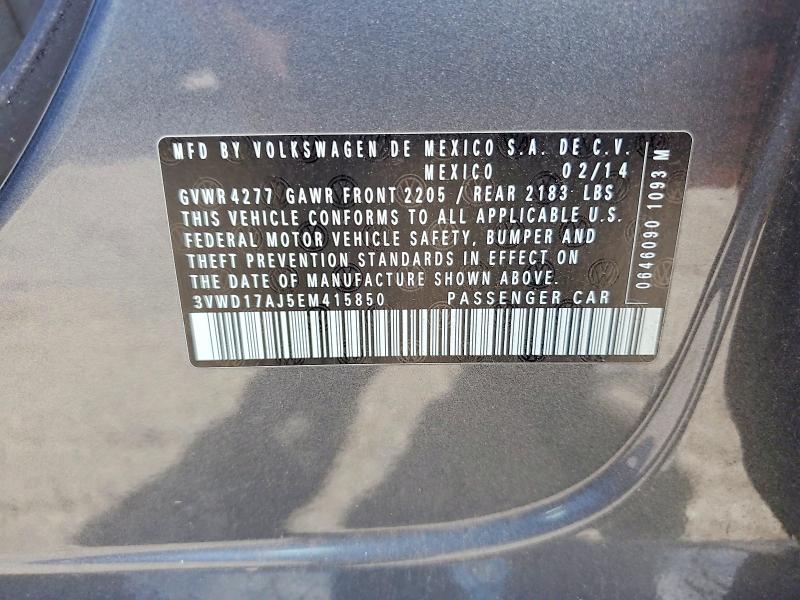 Продаж на аукціоні авто 2014 Volkswagen Jetta, vin: 3VWD17AJ5EM415850, номер лоту: 68841016