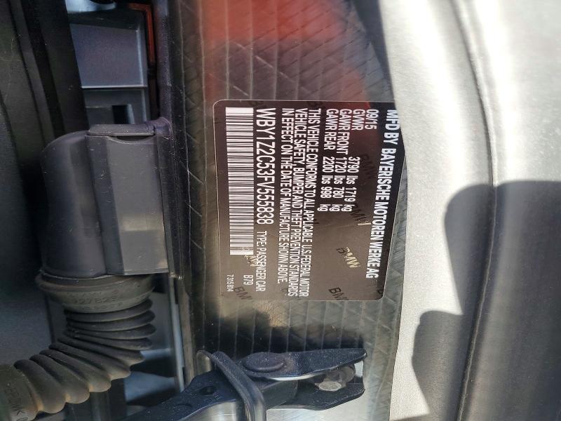 67012136 :رقم المزاد ، WBY1Z2C53FV555838 vin ، 2015 Bmw I3 مزاد بيع