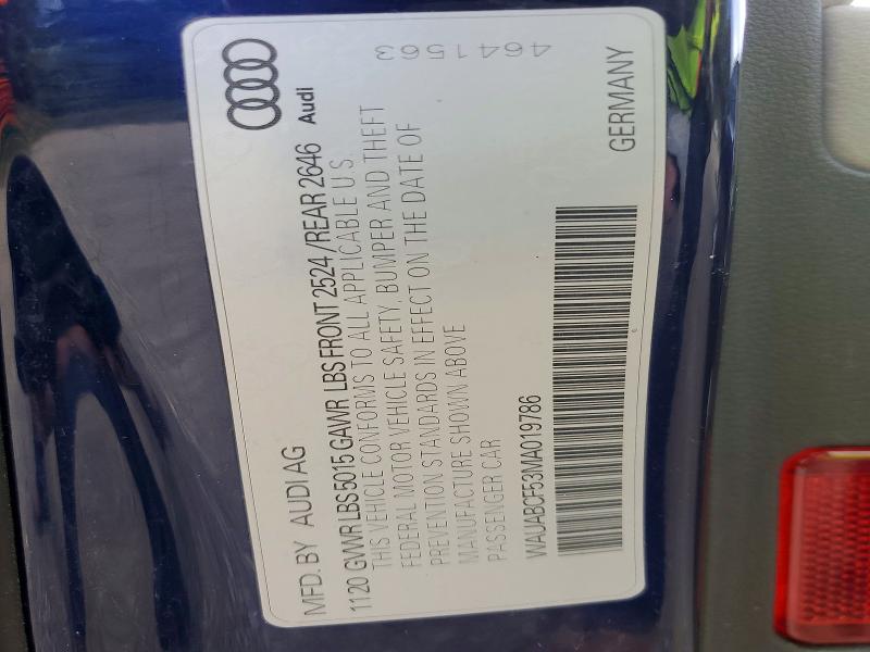 2021 Audi A5 მანქანა იყიდება აუქციონზე, vin: WAUABCF53MA019786, აუქციონის ნომერი: 69761866