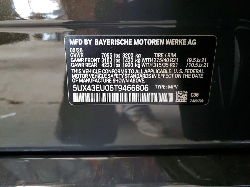 Aukcja sprzedaży 2026 Bmw X5, vin: 5UX43EU06T9466806, numer aukcji: 68271896