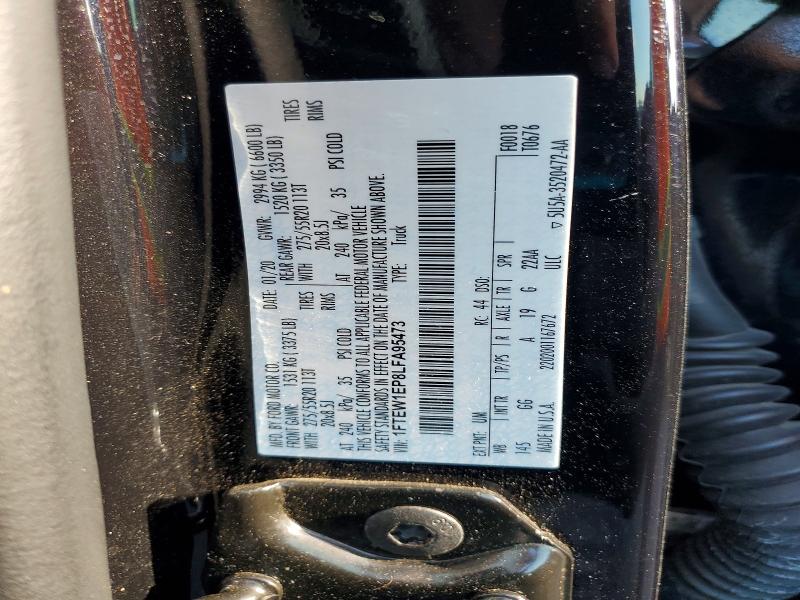 Продаж на аукціоні авто 2020 Ford F150, vin: 1FTEW1EP8LFA95473, номер лоту: 68346396