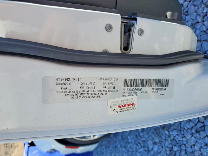2015 Dodge Charger მანქანა იყიდება აუქციონზე, vin: 2C3CDXCT4FH895887, აუქციონის ნომერი: 71285836