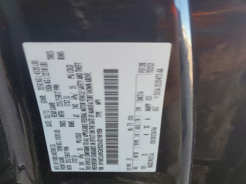Продажа на аукционе авто 2013 Ford Escape, vin: 1FMCU0GX5DUD18159, номер лота: 69552106