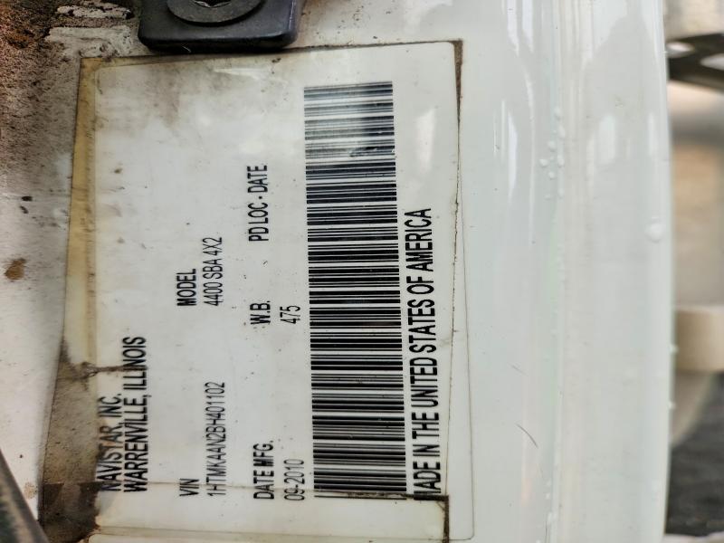 67339356 :رقم المزاد ، 1HTMKAAN2BH401102 vin ، 2011 International 4000 مزاد بيع