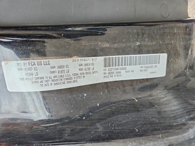 2017 Fiat 500 მანქანა იყიდება აუქციონზე, vin: 3C3CFFKR8HT699696, აუქციონის ნომერი: 69432006