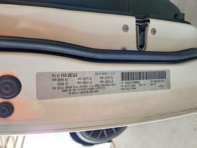 Auction sale of the 2017 Dodge Charger, vin: 2C3CDXCT7HH568029, lot number: 69759856