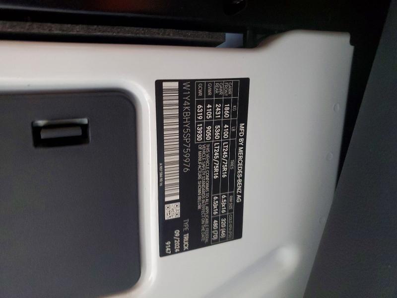 Продаж на аукціоні авто 2025 Mercedes-benz Sprinter, vin: W1Y4KBHY5SP759976, номер лоту: 66206586