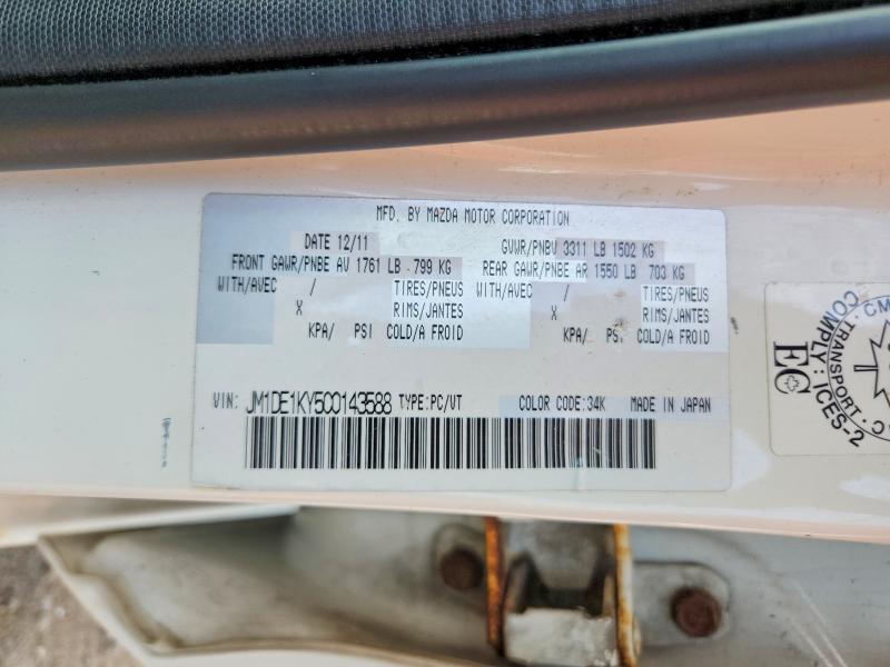 Продаж на аукціоні авто 2012 Mazda Mazda2, vin: JM1DE1KY5C0143588, номер лоту: 69551346
