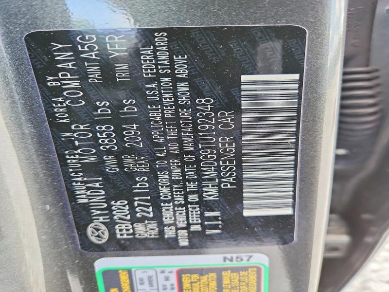 Aukcja sprzedaży 2026 Hyundai Elantra, vin: KMHLM4DG9TU192348, numer aukcji: 68086866