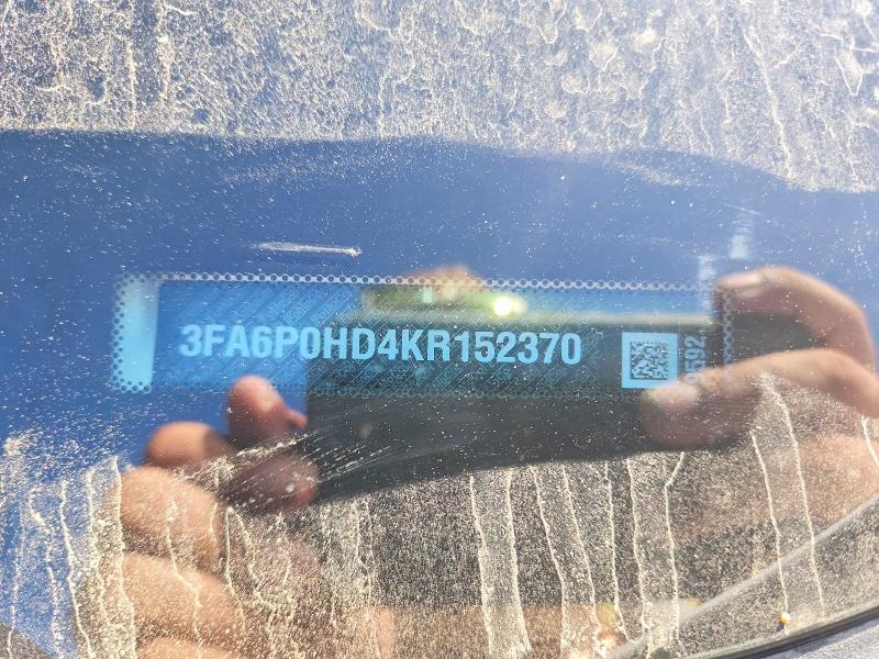 2019 Ford Fusion მანქანა იყიდება აუქციონზე, vin: 3FA6P0HD4KR152370, აუქციონის ნომერი: 69214256