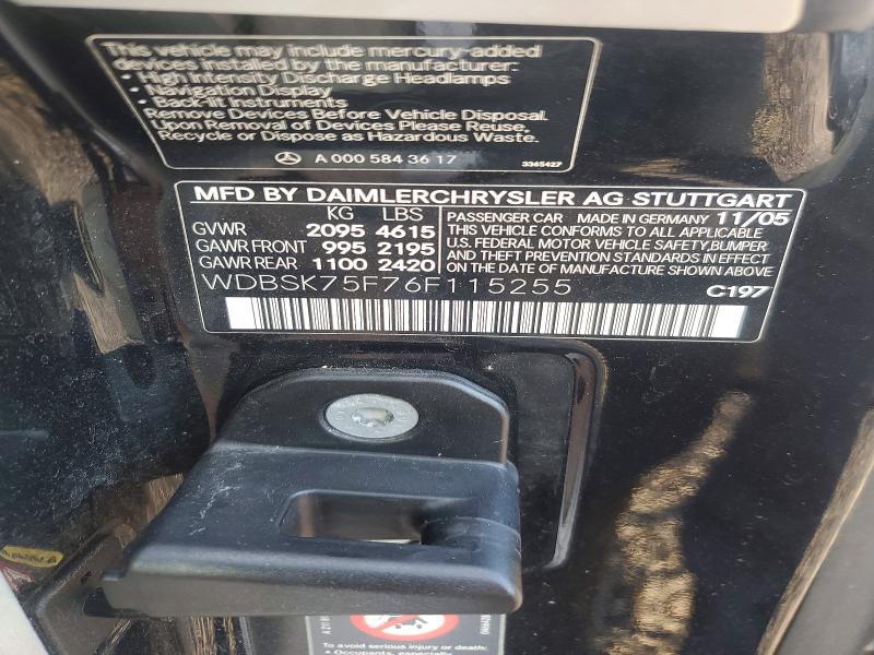 Aukcja sprzedaży 2006 Mercedes-benz Sl, vin: WDBSK75F76F115255, numer aukcji: 67367696
