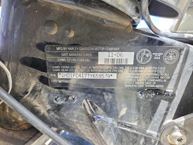 67513456 :رقم المزاد ، 1HD1FC4177Y659579 vin ، 2007 Harley-davidson Flhtcui مزاد بيع