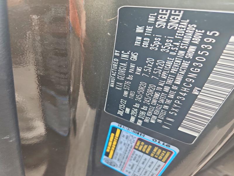 Aukcja sprzedaży 2022 Kia Telluride, vin: 5XYP34HC9NG305395, numer aukcji: 68877666