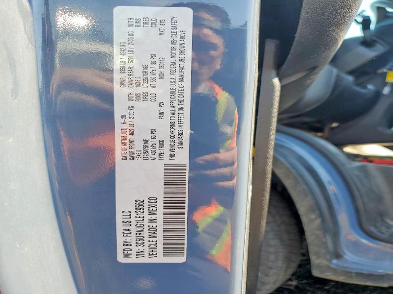 Продаж на аукціоні авто 2020 Ram Promaster 3500, vin: 3C6URVJG1LE129562, номер лоту: 67185966
