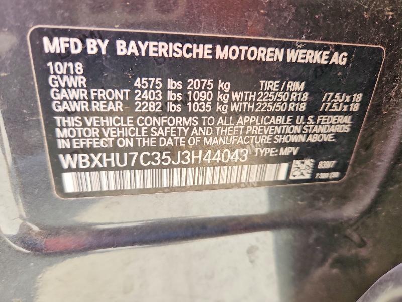 Aukcja sprzedaży 2018 Bmw X1, vin: WBXHU7C35J3H44043, numer aukcji: 67113156
