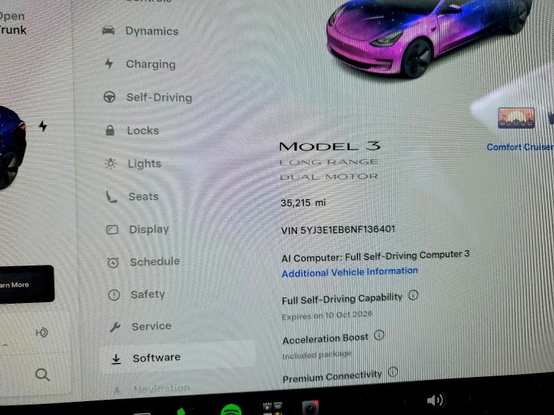 Aukcja sprzedaży 2022 Tesla Model 3, vin: 5YJ3E1EB6NF136401, numer aukcji: 70525856