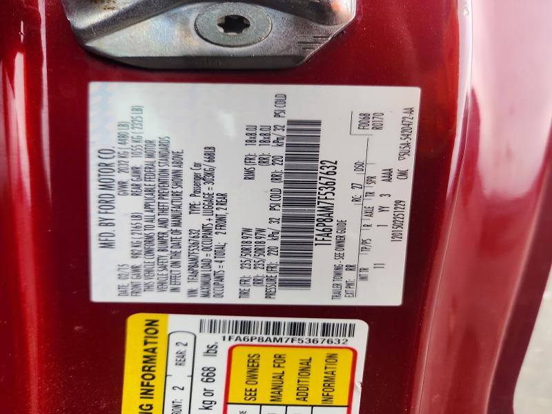 Aukcja sprzedaży 2015 Ford Mustang, vin: 1FA6P8AM7F5367632, numer aukcji: 69958826