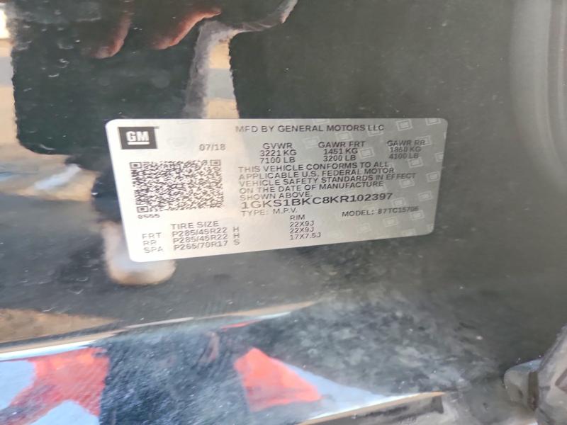 Aukcja sprzedaży 2019 Gmc Yukon, vin: 1GKS1BKC8KR102397, numer aukcji: 67452536