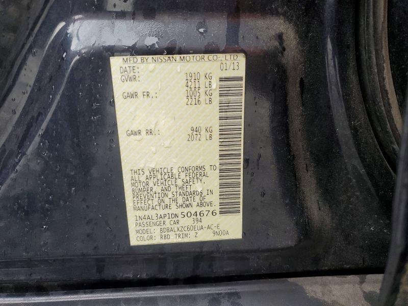 Продаж на аукціоні авто 2013 Nissan Altima, vin: 1N4AL3AP1DN504676, номер лоту: 67337036