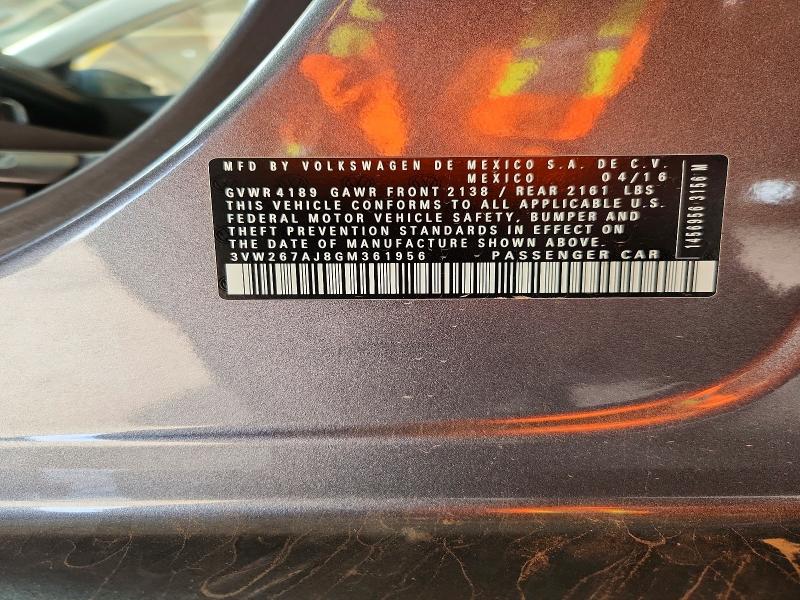 Продажа на аукционе авто 2016 Volkswagen Jetta, vin: 3VW267AJ8GM361956, номер лота: 69897286