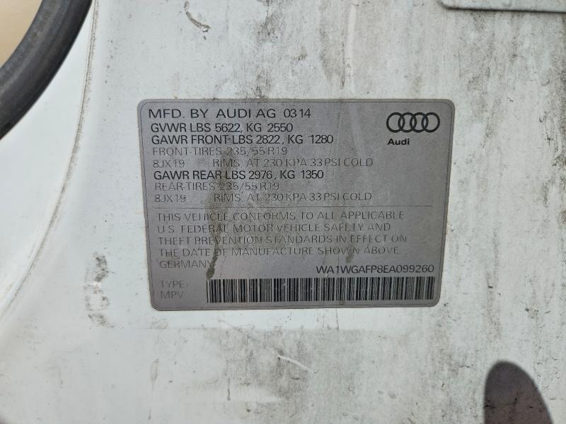 Aukcja sprzedaży 2014 Audi Q5, vin: WA1WGAFP8EA099260, numer aukcji: 67909976