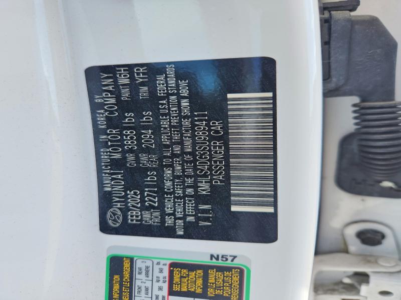 68183916 :رقم المزاد ، KMHLS4DG3SU989411 vin ، 2025 Hyundai Elantra مزاد بيع
