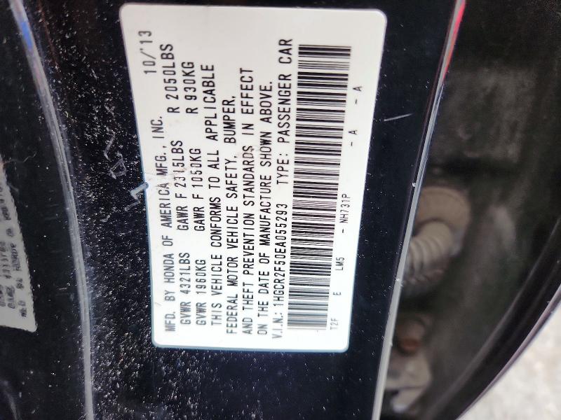 69223196 :رقم المزاد ، 1HGCR2F50EA055293 vin ، 2014 Honda Accord مزاد بيع