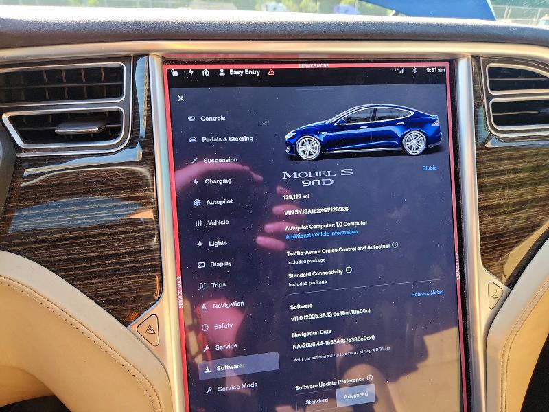 Aukcja sprzedaży 2016 Tesla Model S, vin: 5YJSA1E2XGF128926, numer aukcji: 65955976