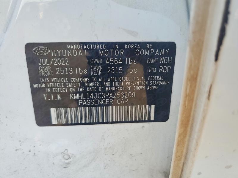 67464136 :رقم المزاد ، KMHL14JC3PA253209 vin ، 2023 Hyundai Sonata مزاد بيع