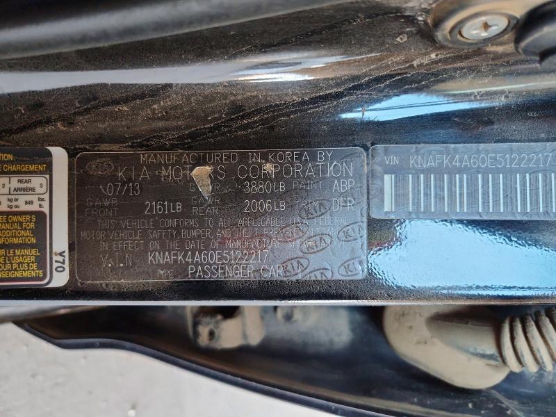 69295936 :رقم المزاد ، KNAFK4A60E5122217 vin ، 2014 Kia Forte مزاد بيع