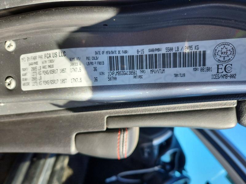 Продажа на аукционе авто 2016 Jeep Cherokee, vin: 1C4PJMBS3GW138561, номер лота: 69502606