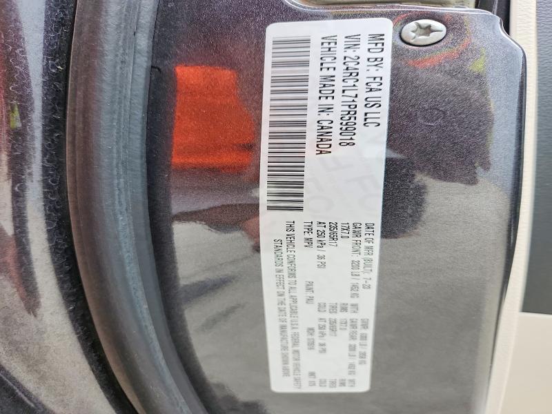 Продаж на аукціоні авто 2023 Chrysler Pacifica, vin: 2C4RC1L71PR599018, номер лоту: 67724896