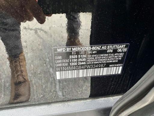 2023 Mercedes-benz Glb მანქანა იყიდება აუქციონზე, vin: W1N4M4GB4PW334987, აუქციონის ნომერი: 69351416