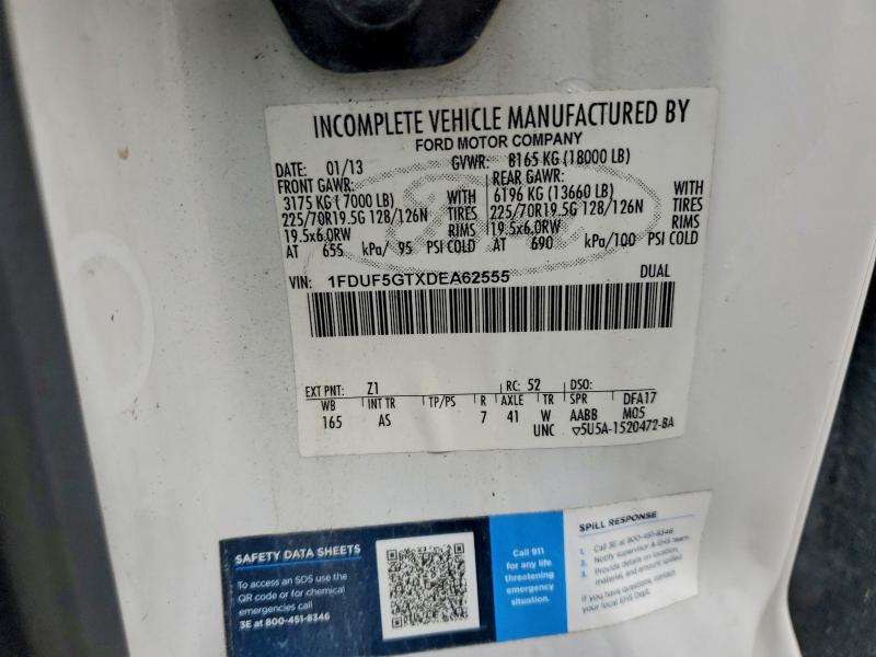 Продаж на аукціоні авто 2013 Ford F550, vin: 1FDUF5GTXDEA62555, номер лоту: 70643416