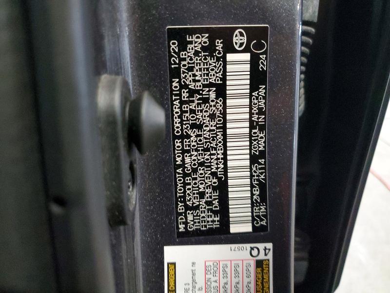 Продаж на аукціоні авто 2021 Toyota C-hr, vin: JTNKHMBXXM1107586, номер лоту: 68590596