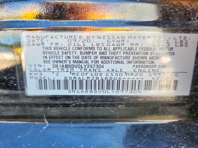 Продаж на аукціоні авто 2020 Nissan Sentra, vin: 3N1AB8DV0LY297304, номер лоту: 69613666