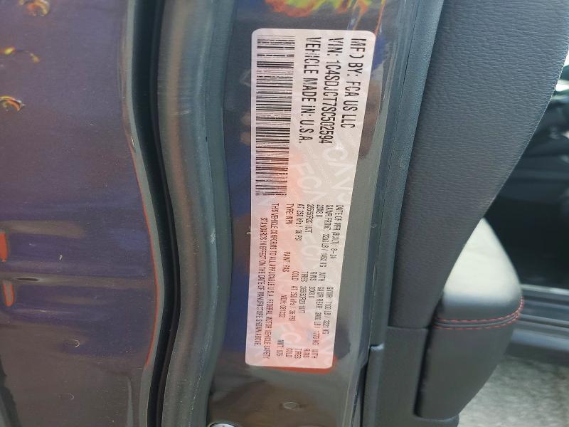 67904596 :رقم المزاد ، 1C4SDJCT7SC502594 vin ، 2025 Dodge Durango مزاد بيع
