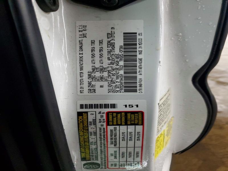 Aukcja sprzedaży 2022 Toyota Tacoma, vin: 3TYRX5GNXNT044369, numer aukcji: 69192226