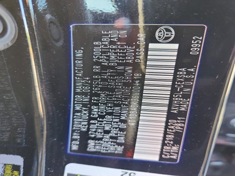 Продаж на аукціоні авто 2025 Toyota Camry, vin: 4T1DBADK3SU004418, номер лоту: 67221186