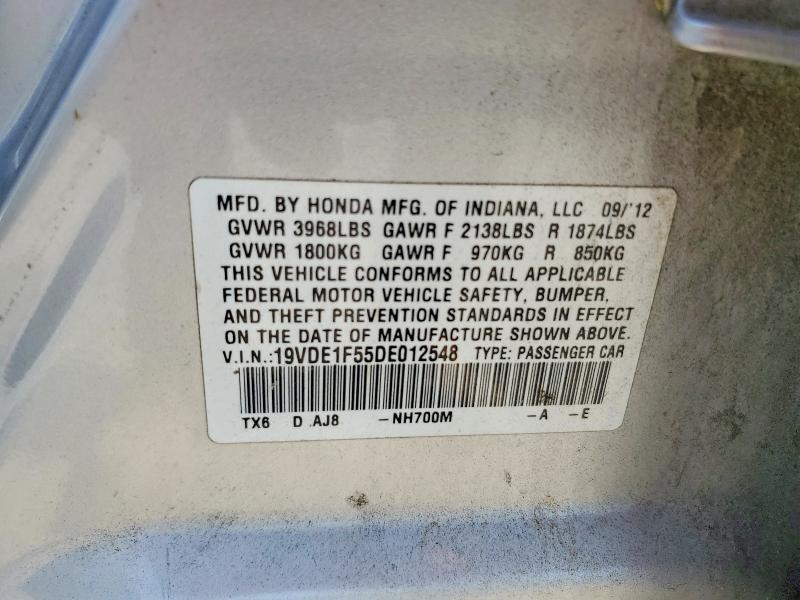 69260516 :رقم المزاد ، 19VDE1F55DE012548 vin ، 2013 Acura Ilx مزاد بيع