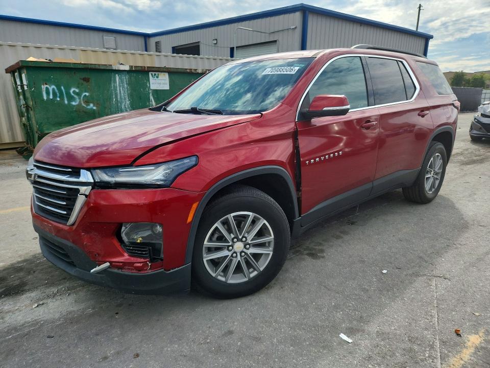 70988506 :رقم المزاد ، 1GNERGKW9NJ145827 vin ، 2022 Chevrolet Traverse مزاد بيع