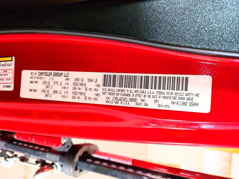 70500156 :رقم المزاد ، 1C4BJWEGXCL188981 vin ، 2012 Jeep Wrangler Unlimited مزاد بيع